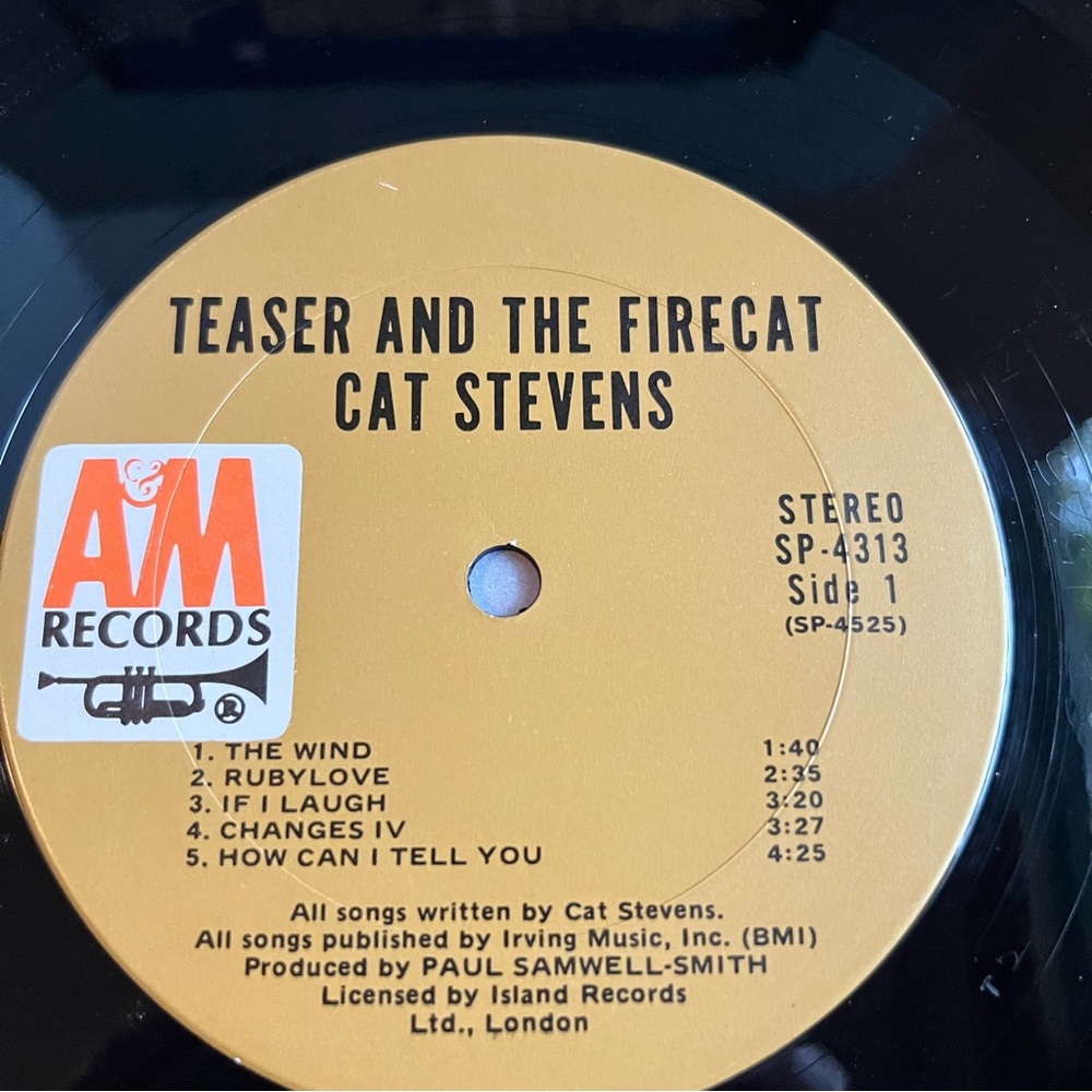 Cat Steven’s “Teaser and the Firecat” album 1971 mint condition - Picture 3 of 7